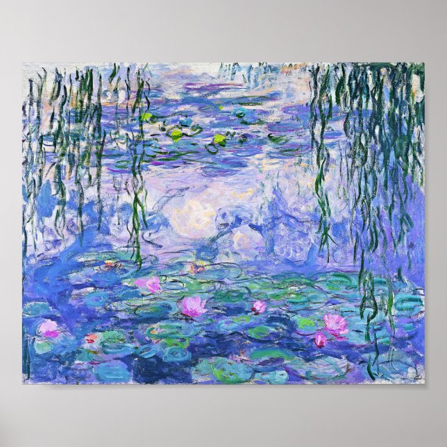 Poster Claude Monet Water Libera A Arte Impressionante Fr (Frente)