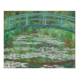Pôster Claude Monet - Water Lilies and Japanese Bridge 