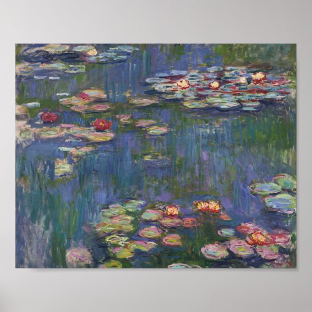 Poster Claude Monet Water Lily 1916 Fine Art (Frente)