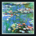 Pôster Claude Monet Water Lily Fine Art<br><div class="desc">Water Lily é uma bela pintura floral ao estilo Impressionismo criada pelo artista Impressionista Francês Claude Monet, em 1916, mostrando uma das centenas de suas pinturas de lago d'água em sua casa em Giverny, França.</div>