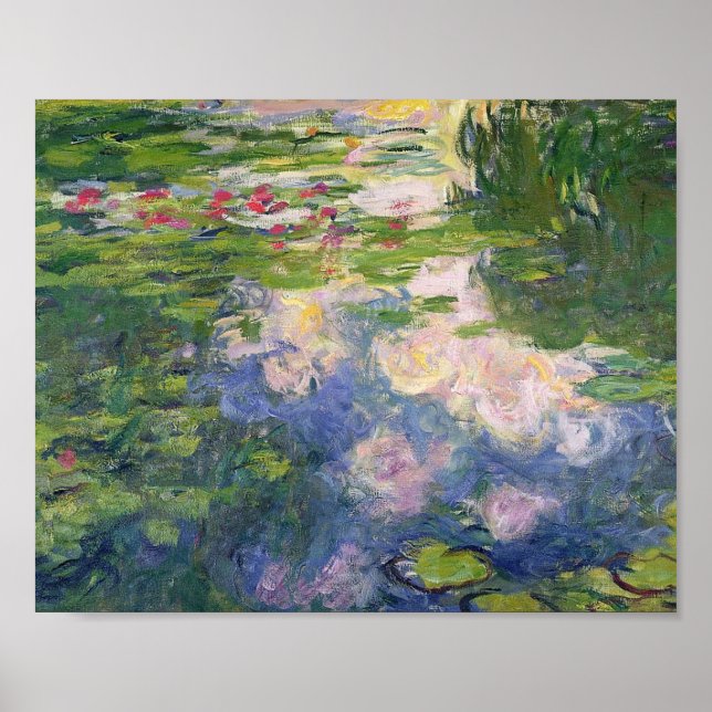 Poster Claude Monet Water Lily Painting (Frente)
