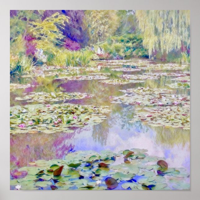 Poster Claude Monet Water Lily Pond Giverny (Frente)
