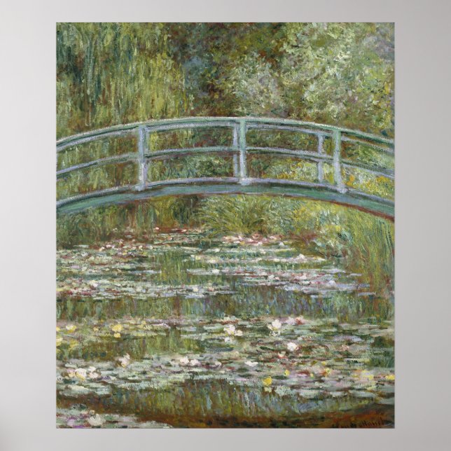 Poster Claude Monet Water Lily Pond (Ponte Japonesa) (Frente)