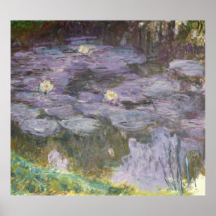 Pôster Claude Monet Waterlilies