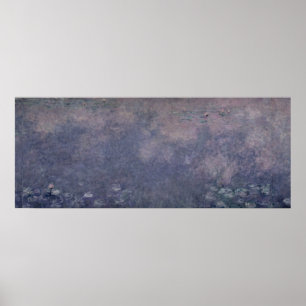 Pôster Claude Monet   Waterlilies: Dois salgueiros