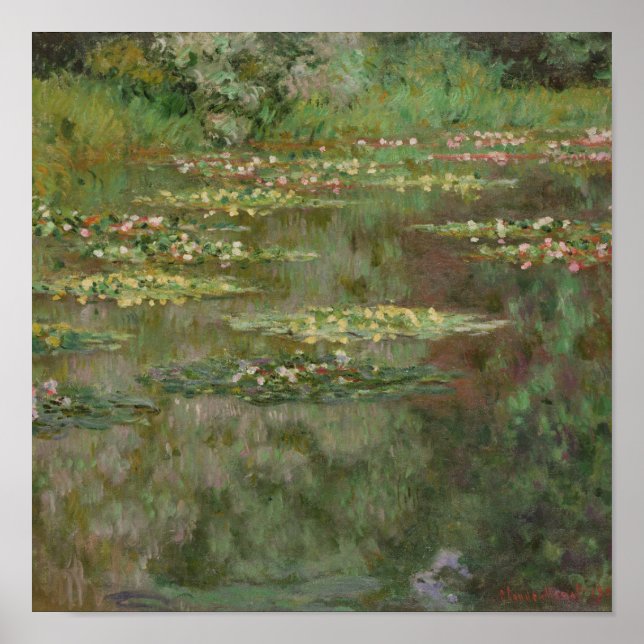 Pôster Claude Monet | Waterlilies or The Water Lily Pond  (Frente)