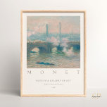Poster Claude Monet Waterloo Bridge Cinza Day Vintage Art<br><div class="desc">Entra na beleza atmosférica da arte de Claude Monet com esta magnífica impressão de arte. Apresentando a evocativa pintura "Ponte Waterloo, Dia das Cinzas", esta obra-prima captura o humor de um dia nebuloso de Londres e o domínio do artista de capturar luz e atmosfera. Elevem seu espaço com um toque...</div>