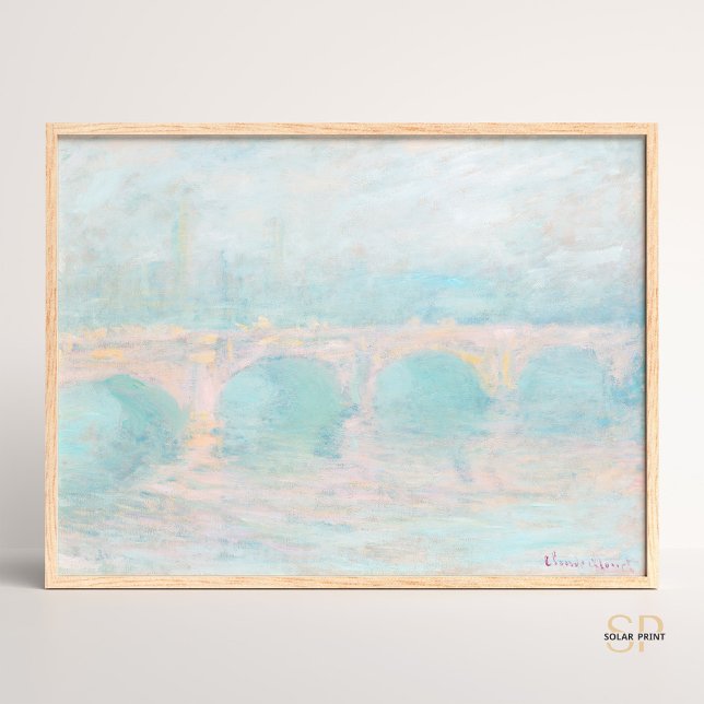 Poster Claude Monet Waterloo Bridge no Sunset Art Impress (Criador carregado)