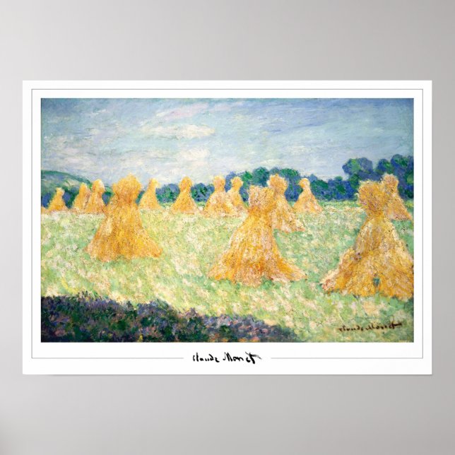 Poster Claude Monet Zedign Cartaz de Arte #34-2 (Frente)