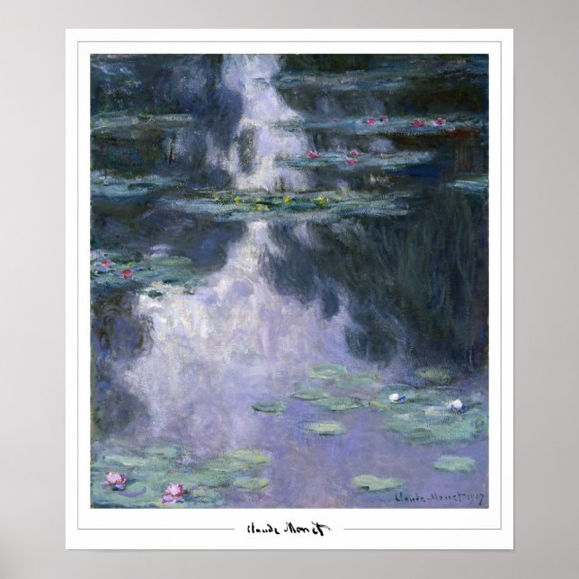 Poster Claude Monet Zedign Cartaz de Arte #4 (Frente)