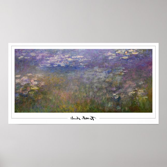 Poster Claude Monet Zedign Cartaz de Arte #551-2 (Frente)