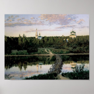 Pôster Claustro do silêncio de Isaac Levitan-