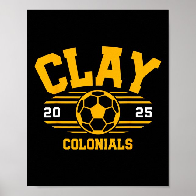 Poster Clay Colonials Futebol Byll 2025  (Frente)