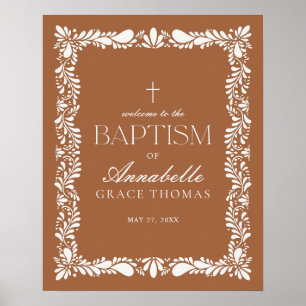 Poster Clay Talavera Azulejo Espanhol Fiesta Baptism Bem-