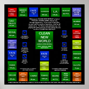 PÔSTER CLEAN NEW WORLD CONSELHO GAME (EDIÇÃO MUNDIAL)