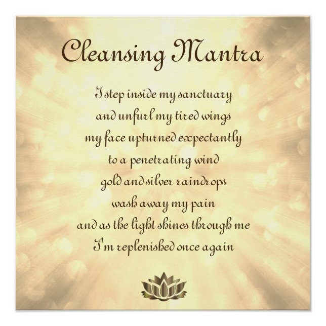 Pôster Cleansing Mantra (Frente)