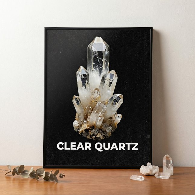 Poster Clear Quartz Crystal Cluster (Criador carregado)