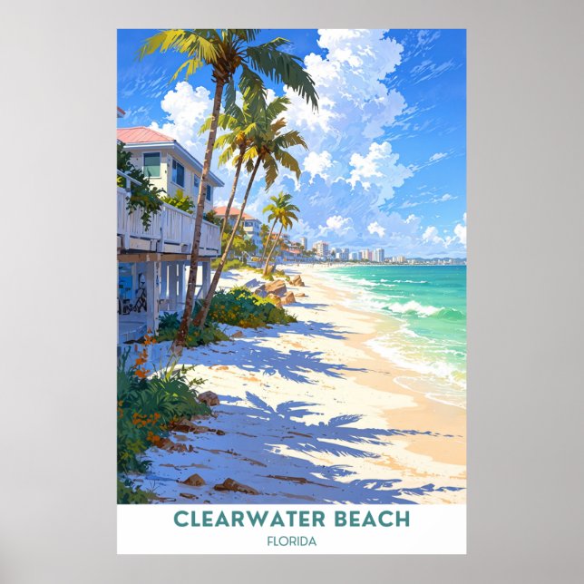 Poster Clearwater Beach, Florida (Frente)