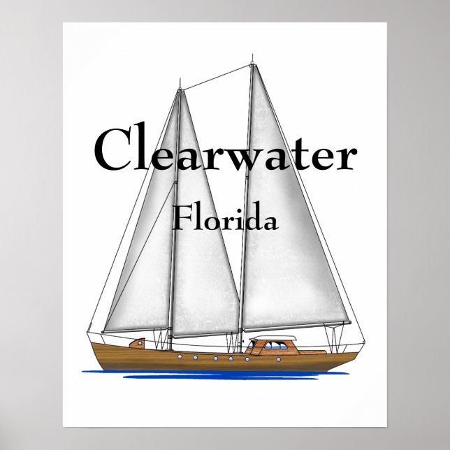 Pôster Clearwater Florida (Frente)
