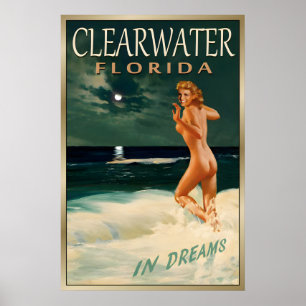 Poster CLEARWATER FLORIDA -Nova Marilyn Monroe Original
