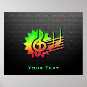 Poster Clef de triplo lustroso