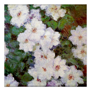 Pôster Clematis, pintura de 1887 por Claude Monet,