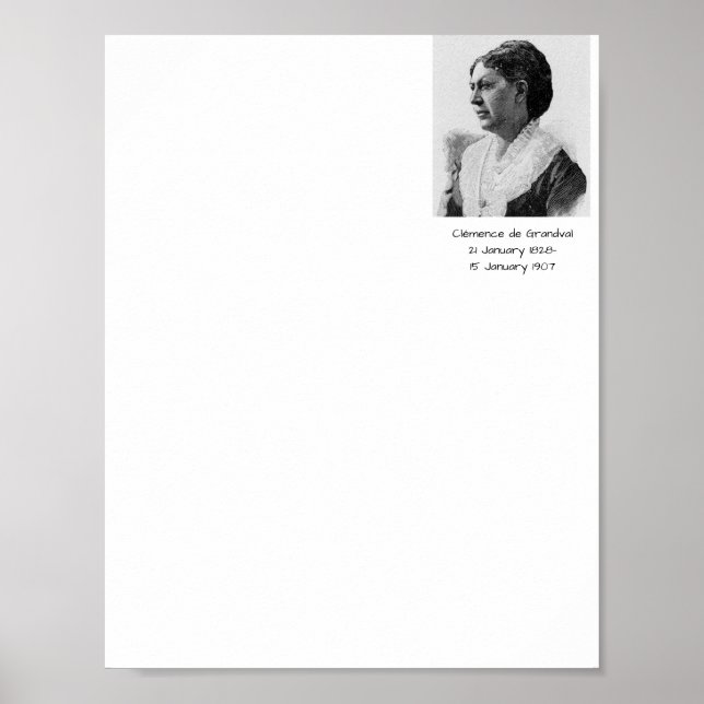 Poster Clémence de Grandval (Frente)