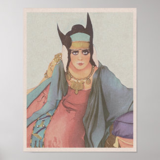 Poster Cleópatra (1917) - A ira da Rainha