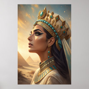 Poster Cleópatra A Rainha Atemporal da Beleza Egípcia G