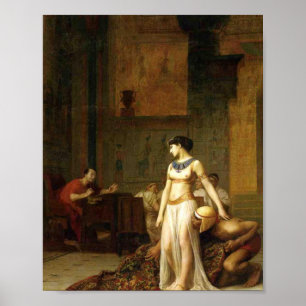 Poster Cleópatra E César Por Jean Leon Gerome