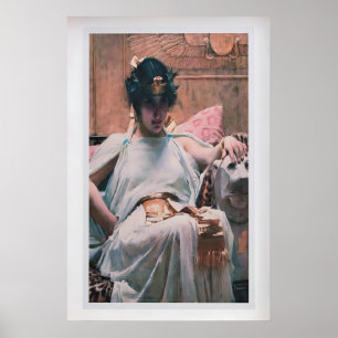 Poster Cleópatra por John William Waterhouse Vintage Fin