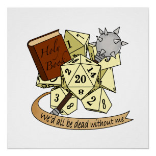Pôster Cleric Dice Design