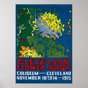 Poster Cleveland Flower Show 1915