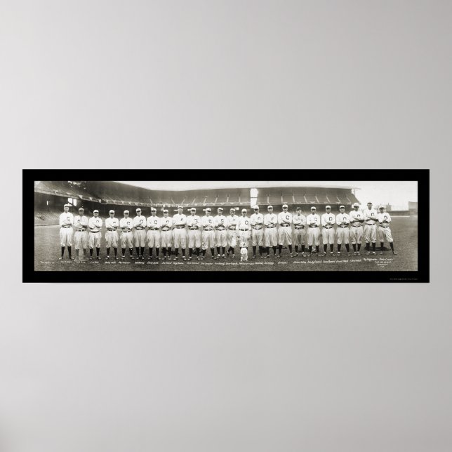 Poster Cleveland Indians Ohio Photo 1916 (Frente)