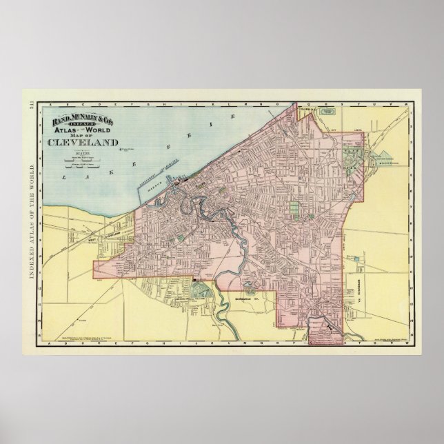Poster Cleveland, Ohio (Frente)