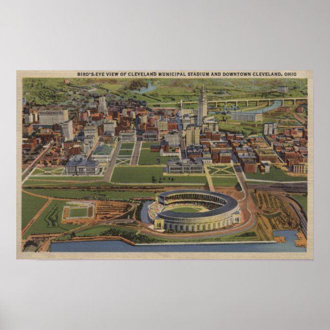 Poster Cleveland, Ohio - Municipal (Frente)