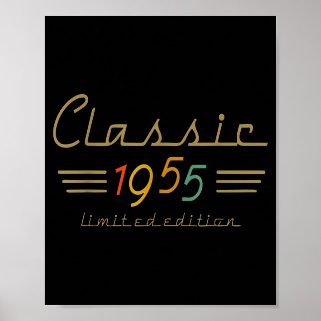 Poster Clic 1955 Limited Edition 70 Year Old 70th Birthda (Frente)