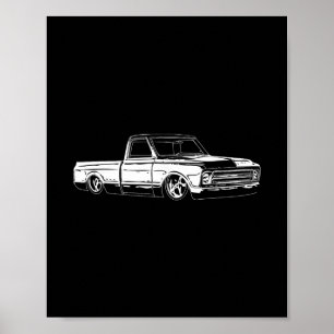 Poster Clic 1967 Caminhão C10 C10 Caminhão Custom 10