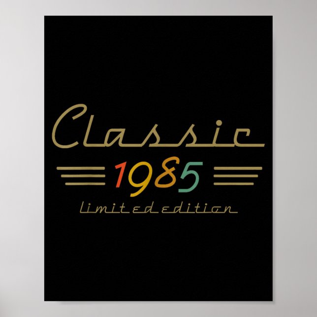 Poster Clic 1985 Limited Edition 40 Year Old 40th Birthda (Frente)