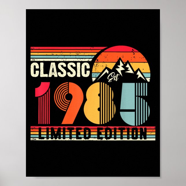 Poster Clic 1985 Limited Edition 40 Year Old 40th Birthda (Frente)