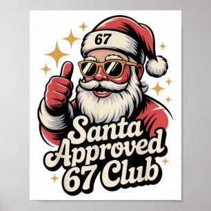 Poster Clic Natal 67 Meme do Papai Noel - Retro Papai Noe