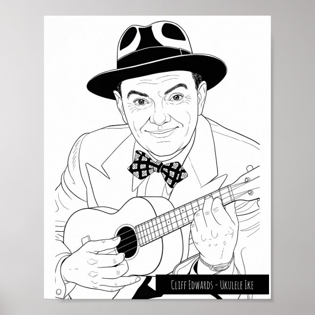 Poster Cliff Edwards - Ukulele Ike (Frente)