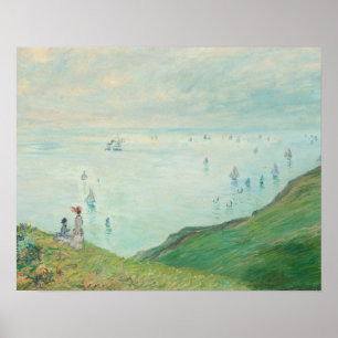 Poster Cliff em Pourville (1882) por Claude Monet