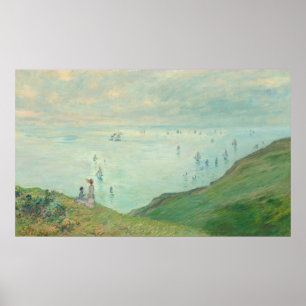 Poster Cliff em Pourville - Claude Monet Fine Art