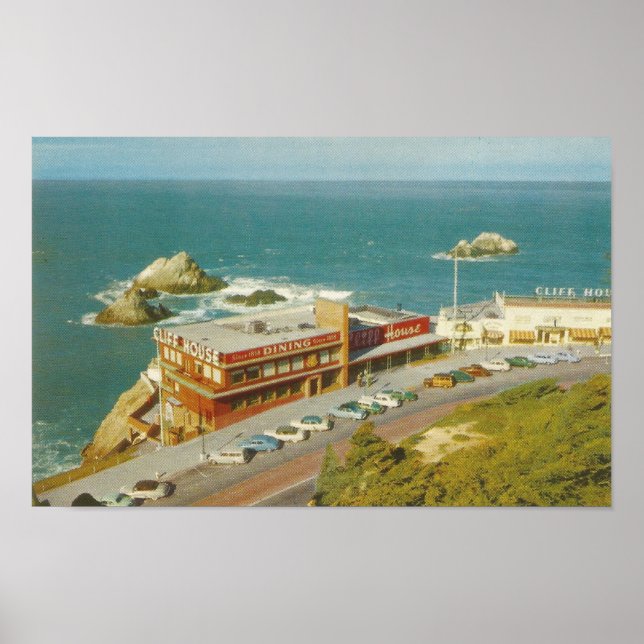 Poster Cliff House, San Francisco CALIFORNIA historic (Frente)