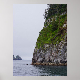 Poster Cliff No Kenai Painterly