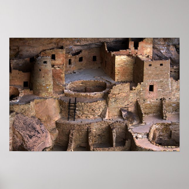 Pôster Cliff Palace, Mesa Verde, Colorado (Frente)
