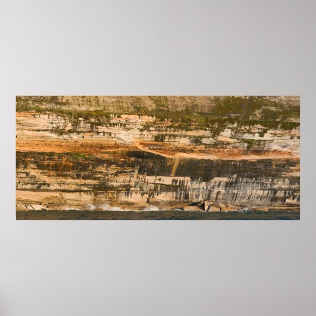 Poster Cliff, Pictures Rocks National Lakeshore, Michigan (Frente)