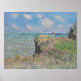 Poster Cliff Walk em Pourville Monet