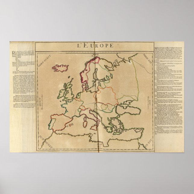 Pôster Clima da Europa (Frente)